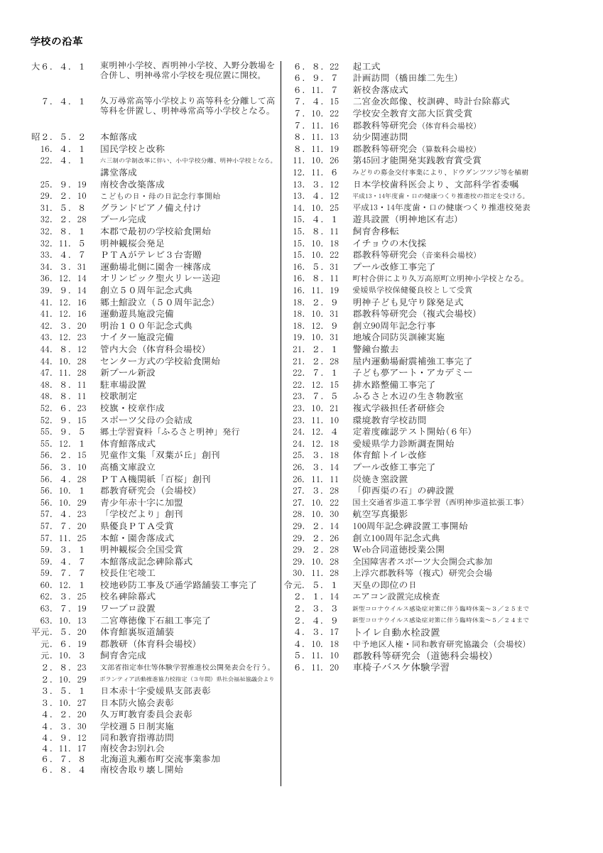 学校沿革.pdfの1ページ目のサムネイル